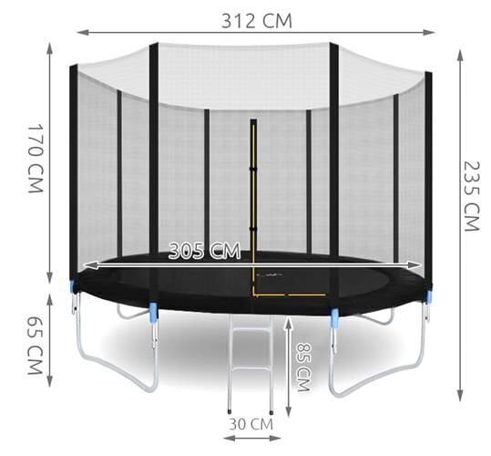 Batuut 312 cm цена и информация | Batuudid ja batuudi varuosad | kaup24.ee