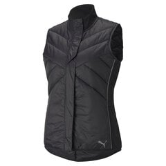 Naiste vabaaja vest Puma Run Elevated Padded Vest W - 52084301, must цена и информация | Женские жилеты | kaup24.ee