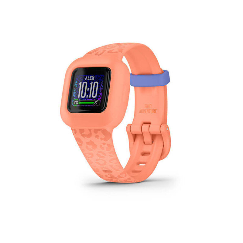 Garmin vívofit® jr. 3 Garmin Peach Leopard hind ja info | Nutikellad (smartwatch) | kaup24.ee