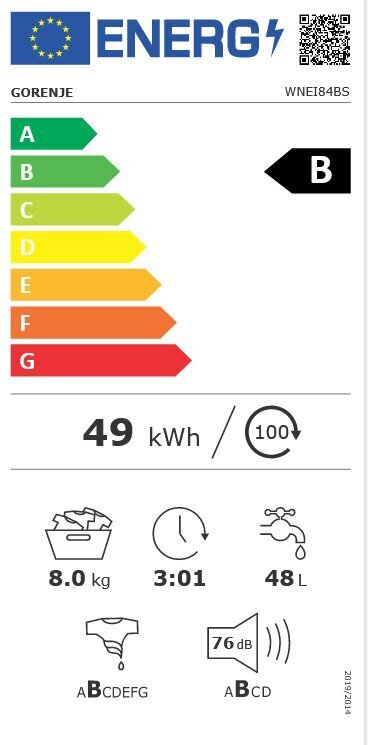 Gorenje WNEI84BS hind ja info | Pesumasinad | kaup24.ee