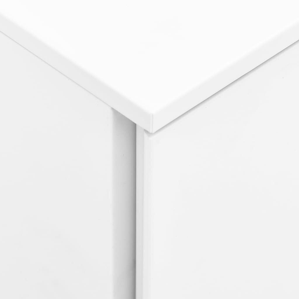 Mobiilne kontorikapp vidaXL, valge, 39 x 45 x 67 cm, teras цена и информация | Elutoa väikesed kapid | kaup24.ee