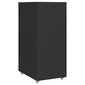 Mobiilne kontorikapp vidaXL, must, 28 x 41 x 169 cm, metall hind ja info | Elutoa väikesed kapid | kaup24.ee