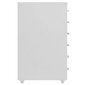 Mobiilne kontorikapp vidaXL, hall, 28 x 41 x 69 cm, metall цена и информация | Elutoa väikesed kapid | kaup24.ee