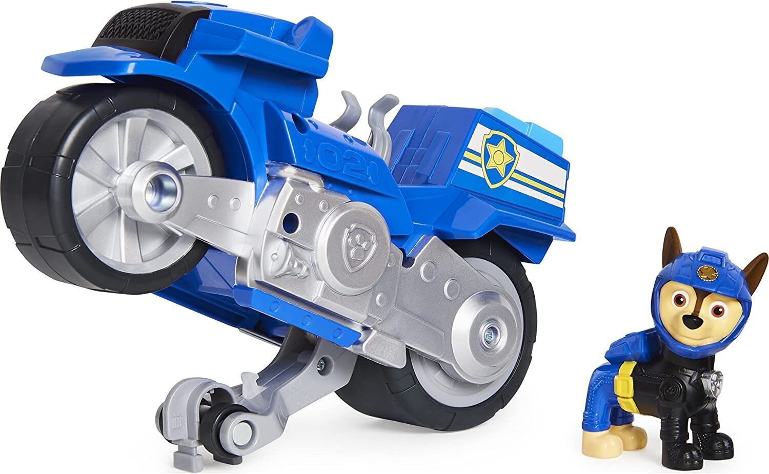 Paw Patrol Moto Pups - Chase - luksussõiduk - mootorratas Chase kogumisfiguuriga hind ja info | Poiste mänguasjad | kaup24.ee