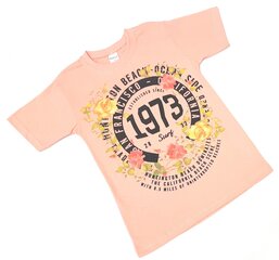 Lühikeste varrukatega T-särk tüdrukutele hind ja info | Tüdrukute särgid | kaup24.ee
