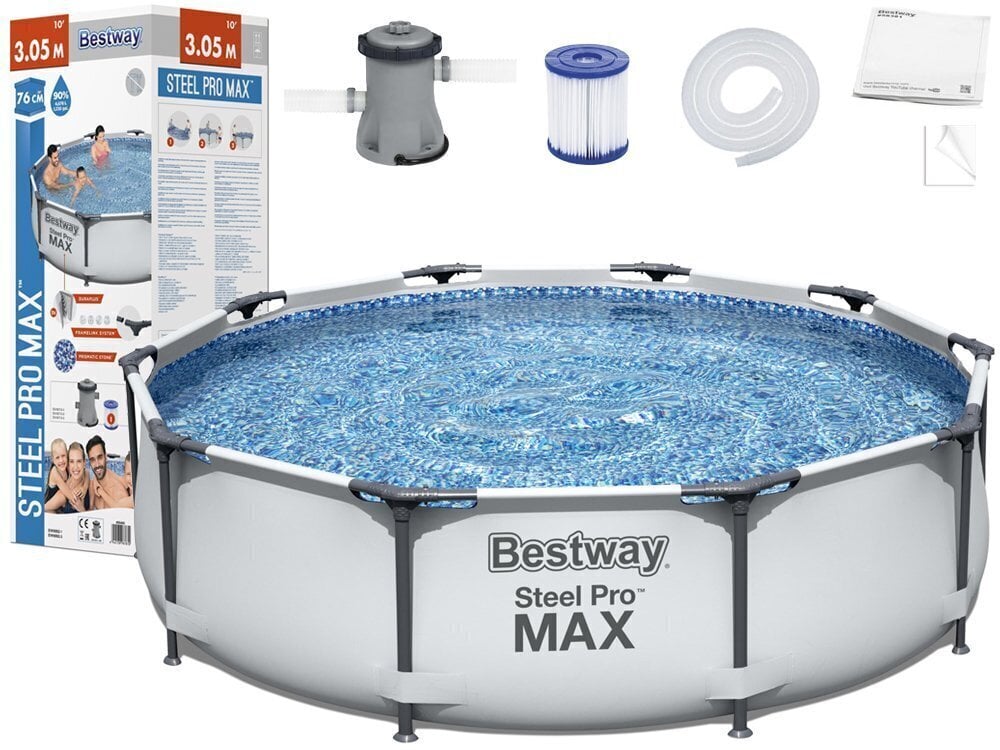 Bassein Bestway "Steel Pro Max" 305 x 76 cm) цена и информация | Basseinid | kaup24.ee