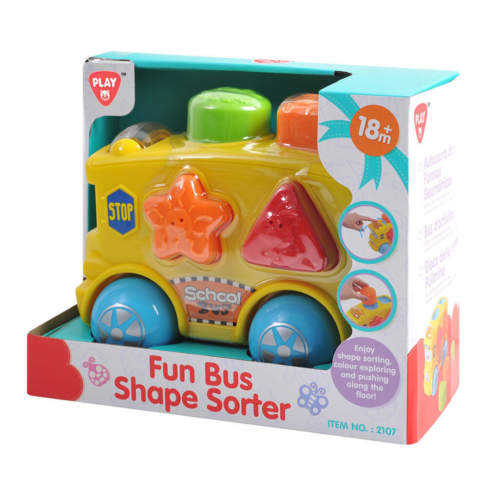 Kujundite sorteerija Fun Bus Play Go Infant & Toddler, 2107 hind ja info | Imikute mänguasjad | kaup24.ee