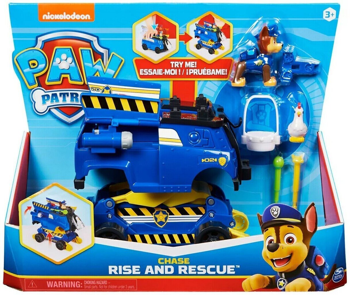 Sõiduk Käpapatrull (Paw Patrol) Rise N Rescue Chase, 6063637 цена и информация | Poiste mänguasjad | kaup24.ee