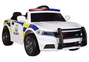 Одноместный электромобиль детский Police JC 666/3772, белый цена и информация | Электромобили для детей | kaup24.ee