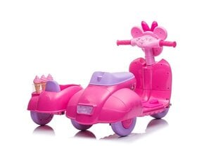 Трехколесный электромобиль Scooter Ice Cream Shop JT5258, розовый цена и информация | Электромобили для детей | kaup24.ee