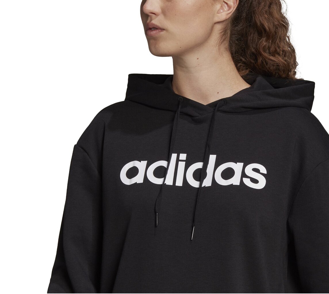 Adidas Džemprid W Lin Ov Hoodie Black GL0765 GL0765/L hind ja info | Naiste pusad | kaup24.ee