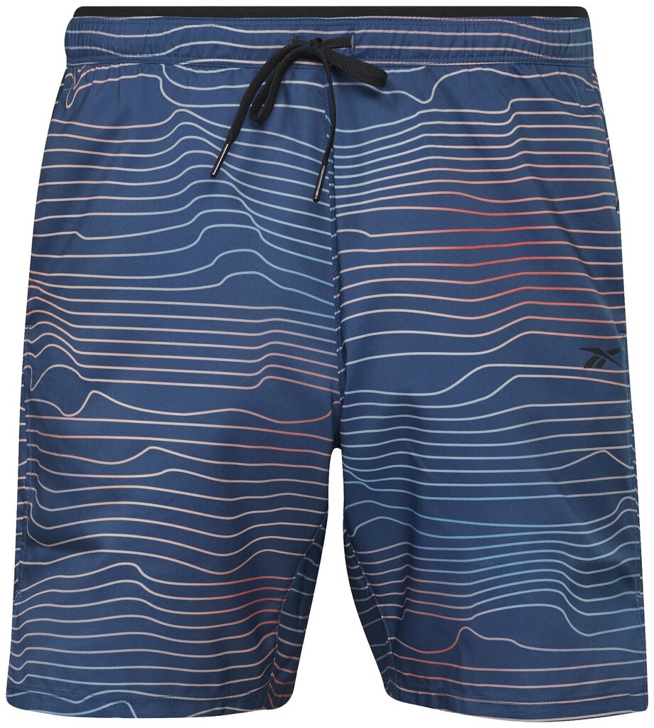 Meeste lühikesed püksid Reebok Ts Speed ​​​​2.0 Aop Short Blue H46610 hind ja info | Meeste lühikesed püksid | kaup24.ee