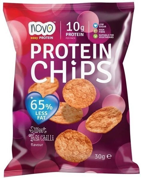 Novo Nutrition Protein Chips 30 g - Tai magus tšilli hind ja info | Supertoit | kaup24.ee