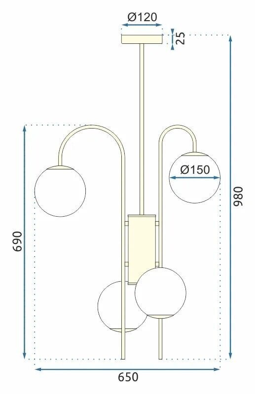 Rippvalgusti Paloma, Gold цена и информация | Rippvalgustid | kaup24.ee