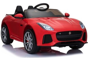 Ühekohaline elektriauto lastele Jaguar F-Type, läikiv punane hind ja info | Laste elektriautod | kaup24.ee
