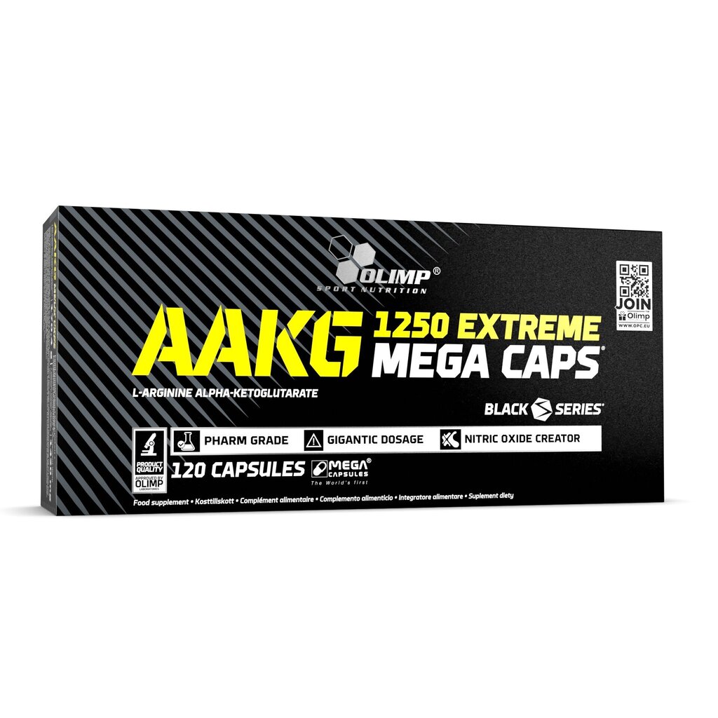 Toidulisand: AAKG 1250 Extreme Olimp Sport Nutrition 120 kapslit hind ja info | Aminohapped | kaup24.ee