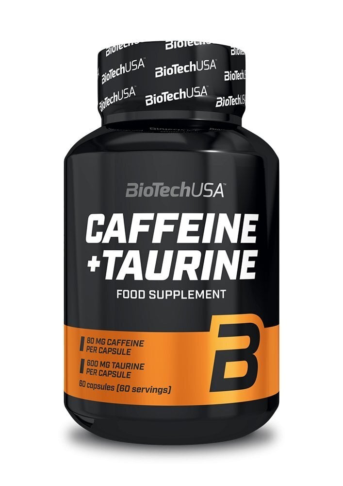 Biotech Caffeine + Taurine 60 kapslid цена и информация | Ergutid | kaup24.ee