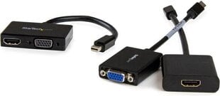Adapter StarTech MDP2HDVGA 2-in-1 Mini DisplayPort to HDMI VGA цена и информация | Адаптеры и USB-hub | kaup24.ee