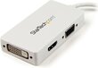 Adapter StarTech MDP2VGDVHDW Mini DisplayPort to VGA/DVI/HDMI цена и информация | USB jagajad, adapterid | kaup24.ee