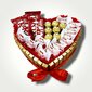 Armastav süda - kommikompositsioon Maitsvad lilled 800 g hind ja info | Maiustused | kaup24.ee