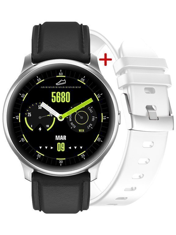 G. Rossi Sport & Fun 1 G.RSWSF1-3C1-1 Silver/Black + White цена и информация | Nutikellad (smartwatch) | kaup24.ee