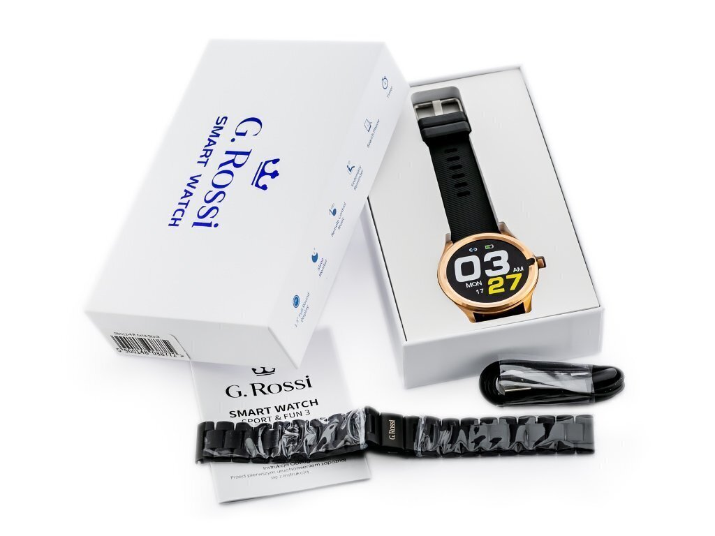 G. Rossi Sport & Fun 3 SW012 Gold/Black цена и информация | Nutikellad (smartwatch) | kaup24.ee