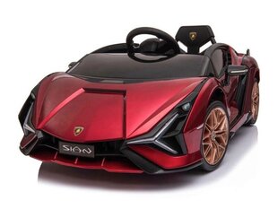 Lamborghini Sian, 12v, Двери-бабочки, красный цена и информация | Электромобили для детей | kaup24.ee