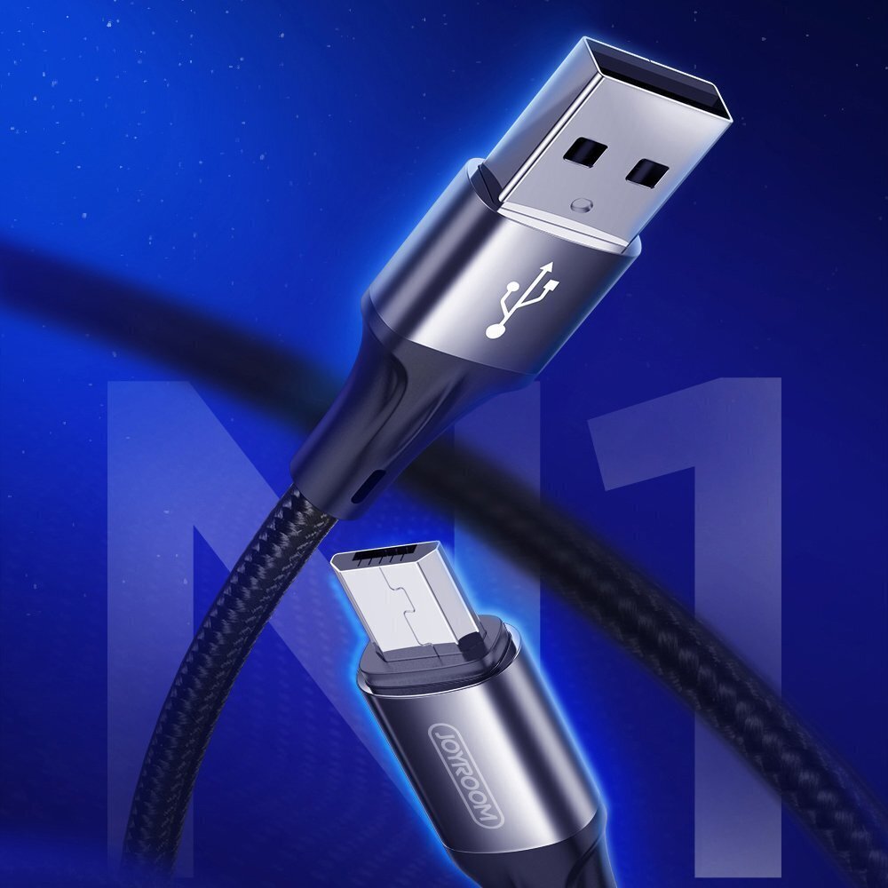 Joyroom USB - micro USB cable 3 A, 0,2 m (S-0230N1) цена и информация | Mobiiltelefonide kaablid | kaup24.ee