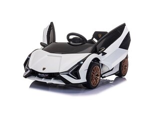 Lamborghini Sian, 12v, Двери-бабочки, белый цена и информация | Электромобили для детей | kaup24.ee