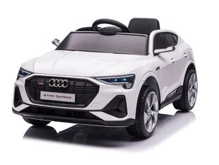 Audi e-tron 12v с MP4 музыкальным модулем, белый цена и информация | Электромобили для детей | kaup24.ee