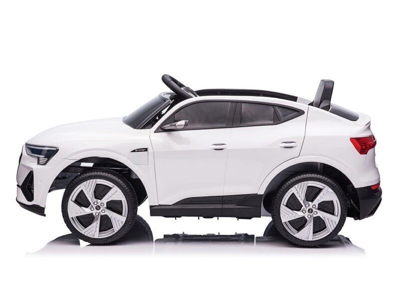 Audi e-tron 12 V MP4 muusikamooduliga, valge hind ja info | Laste elektriautod | kaup24.ee