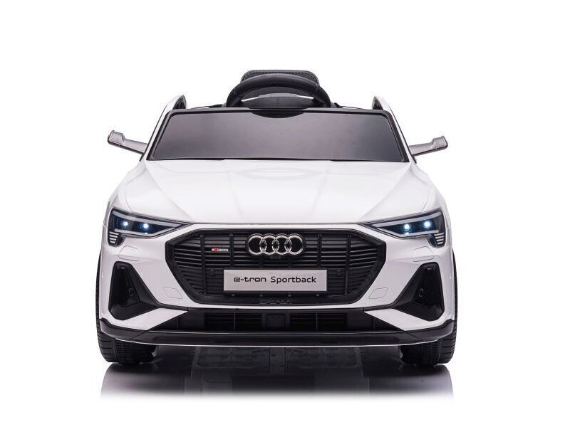 Audi e-tron 12 V MP4 muusikamooduliga, valge цена и информация | Laste elektriautod | kaup24.ee