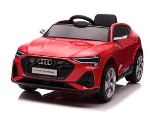 Audi e-tron 12v с MP4 музыкальным модулем, красный Глянцевый цена и информация | Электромобили для детей | kaup24.ee
