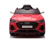 Audi e-tron 12 V, MP4 muusikamooduliga, kõrgläikega punane цена и информация | Laste elektriautod | kaup24.ee