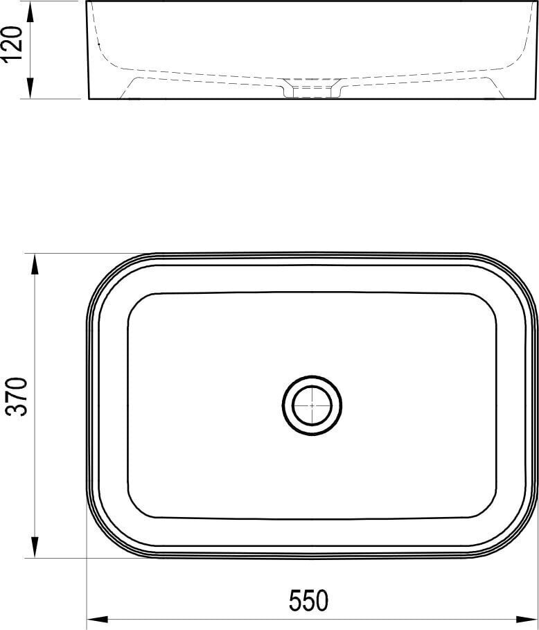 Valamu Ravak Ceramic Slim R hind ja info | Kraanikausid, valamud | kaup24.ee