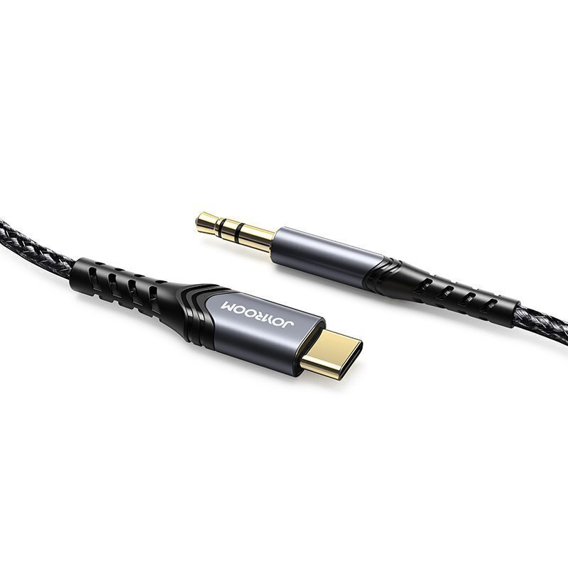 Kaabel Joyroom stereo audio AUX cable 3,5 mm mini jack - USB Type C for smartphone, 1 m (SY-A03) hind ja info | Kaablid ja juhtmed | kaup24.ee