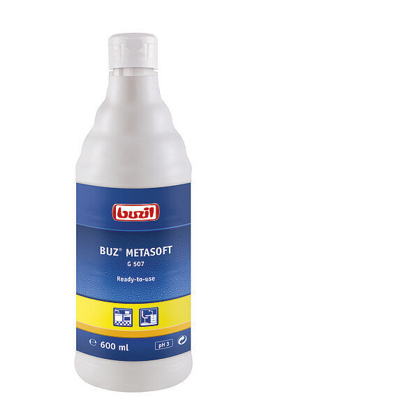 Puhastusvahend Buzil G507 Buz Metasoft roostevabale terasele, 600ml (12) hind ja info | Puhastusvahendid | kaup24.ee