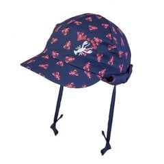 TuTu puuvillane müts päikesekaitsega, sinine hind ja info | Poiste mütsid, sallid, kindad | kaup24.ee