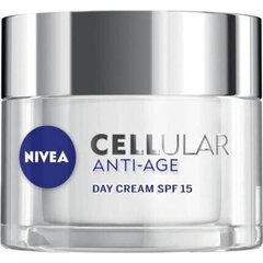 Päevane vananemisvastane kreem Nivea Cellular Anti-Age Spf 15 (50 ml) hind ja info | Näokreemid | kaup24.ee