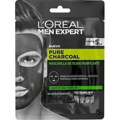 Маска для лица Pure Charcoal L'Oreal Make Up цена и информация | Маски для лица, патчи для глаз | kaup24.ee