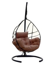 Подвесное кресло Floriane Garden Anka, коричневое цена и информация | Уличные cтулья | kaup24.ee