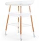 431128 CHILDHOME Changing Table "Evolux" White Natural hind ja info | Mähkimislinad | kaup24.ee