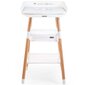 431128 CHILDHOME Changing Table "Evolux" White Natural цена и информация | Mähkimislinad | kaup24.ee