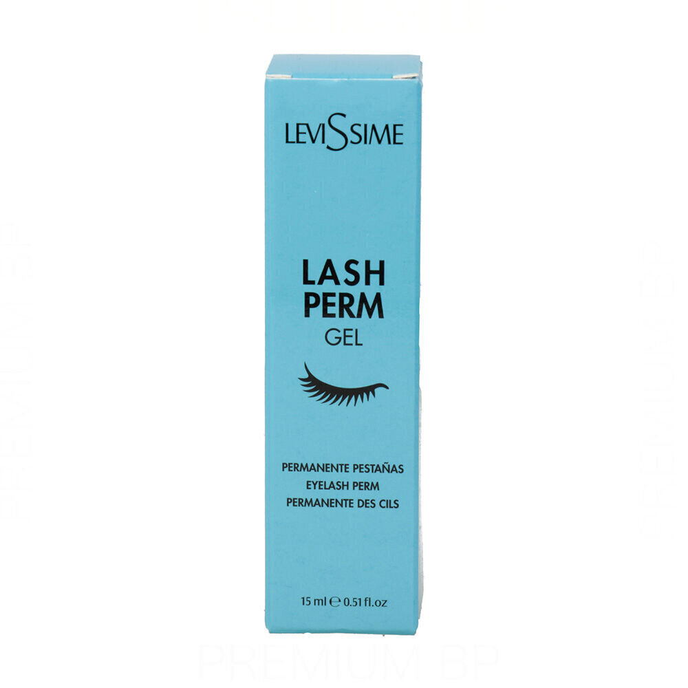 Ripsmete koolutaja Levissime Lash Perm Gel (15 ml) hind ja info | Ripsmetušid, lauvärvid, silmapliiatsid, seerumid | kaup24.ee