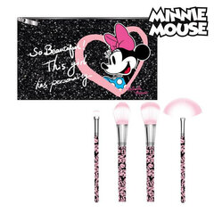 Komplekt meigi pintsleid Minnie Mouse (5 pcs) Must hind ja info | Meigipintslid, -käsnad | kaup24.ee