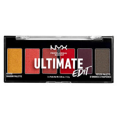 Lauvärvi palett Ultimate Edit NYX (1,2 g x 6): Värvus - phoenix 6x1,2 gr цена и информация | Тушь, средства для роста ресниц, тени для век, карандаши для глаз | kaup24.ee