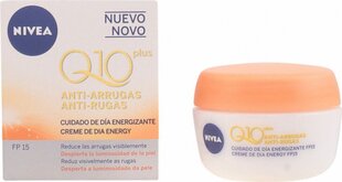 Energiat andev kortsudevastane kreem Nivea Q10+ Spf 15 (50 ml) цена и информация | Кремы для лица | kaup24.ee