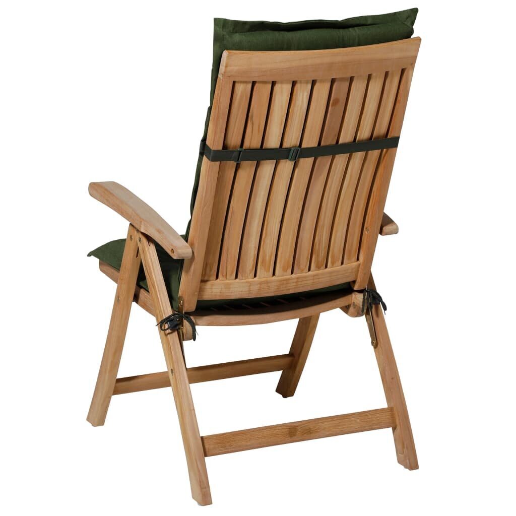 Madison kõrge seljatoega tooli istmepadi "Panama" 123 x 50 cm, roheline hind ja info | Toolipadjad ja -katted | kaup24.ee