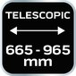 Teleskoop oksakäärid NEO 15-253 665-965 mm hind ja info | Aiatööriistad | kaup24.ee