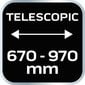 Teleskoop hekikäärid NEO 15-254 670-970 mm hind ja info | Aiatööriistad | kaup24.ee